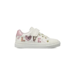 Sneakers da Bambina bianche Le scarpe di Alice con strappo e glitter