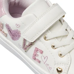 Sneakers da Bambina bianche Le scarpe di Alice con strappo e glitter