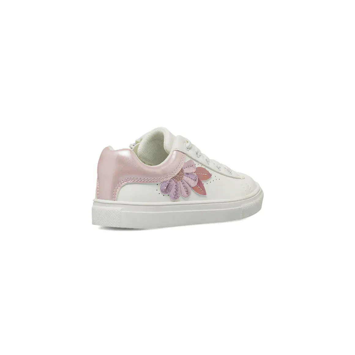 Sneakers da Bambina bianche Le scarpe di Alice con fiori glitter e zip