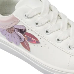 Sneakers da Bambina bianche Le scarpe di Alice con fiori glitter e zip