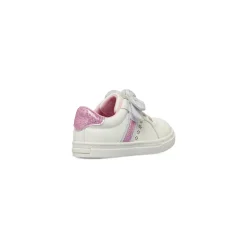 Sneakers da bambina bianche Le scarpe di Alice Primi passi con fiocco