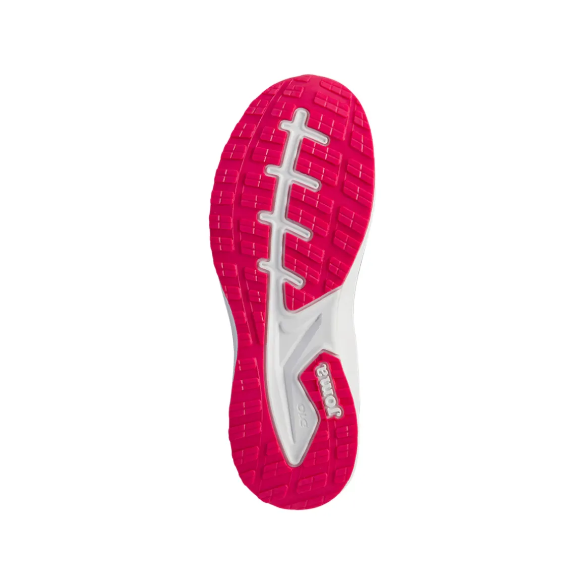 Sneakers da bambina blu in tessuto tecnico con lacci e strappo in velcro Joma JR30