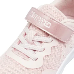 Sneakers da bambina e ragazza rosa Kappa in tessuto mesh con strappo