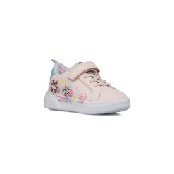 Sneakers da Bambina e Ragazza Rosa con stampa allegra laterale Dieci Baci