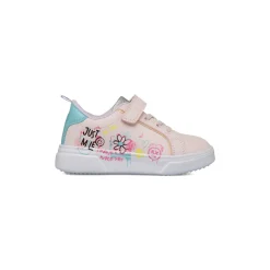Sneakers da Bambina e Ragazza Rosa con stampa allegra laterale Dieci Baci