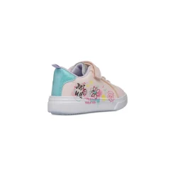 Sneakers da Bambina e Ragazza Rosa con stampa allegra laterale Dieci Baci