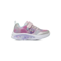 Sneakers da bambina lilla con glitter e luci colorate Dieci Baci