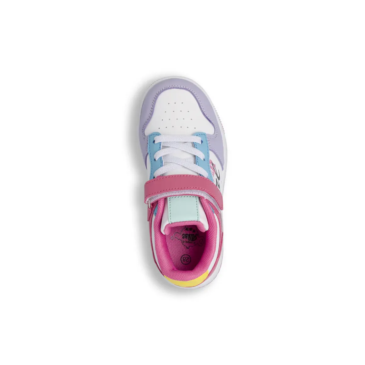 Sneakers da Bambina Lilla e rosa con strappo Le scarpe di Alice