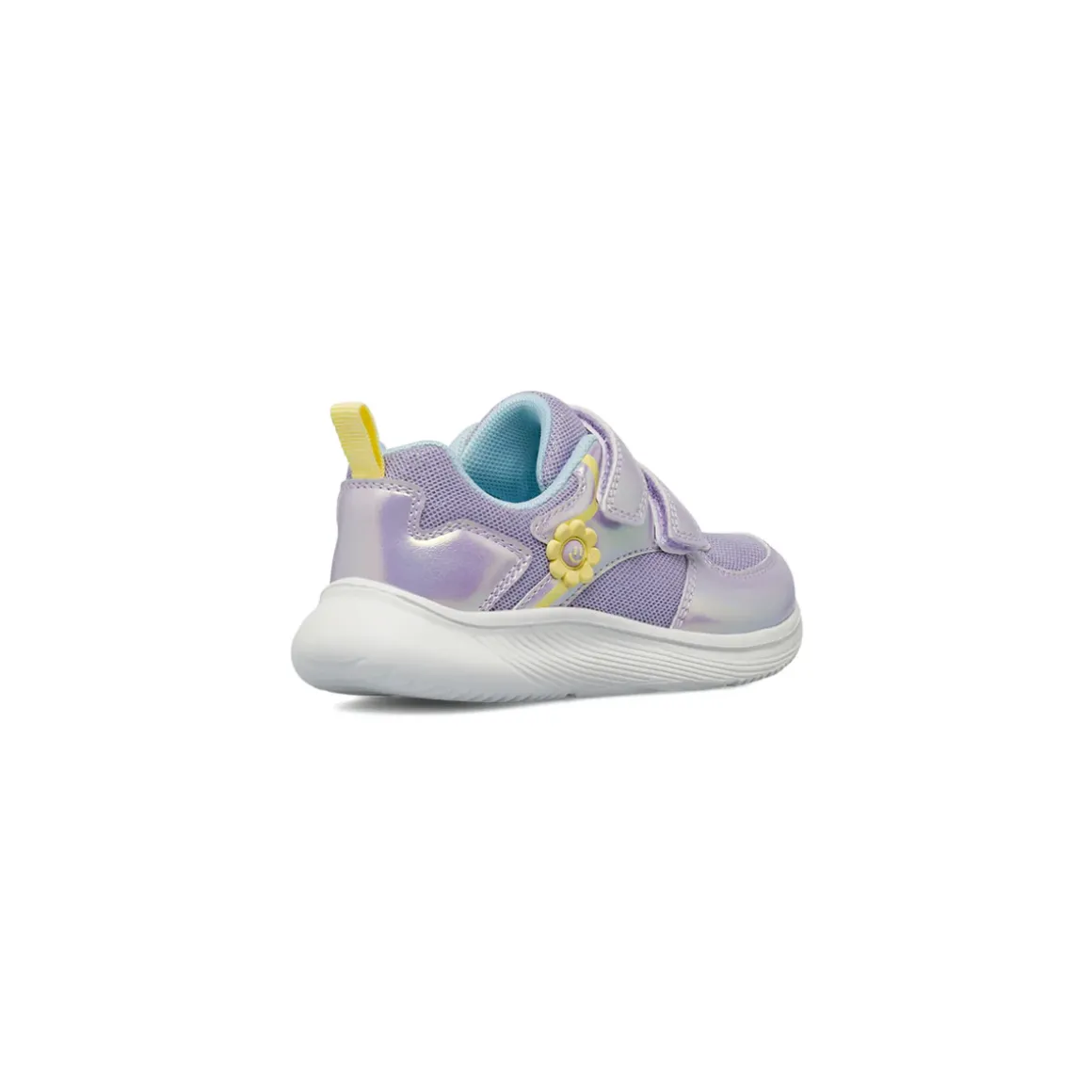 Sneakers da bambina lilla iridescente con strappo Le scarpe di Alice