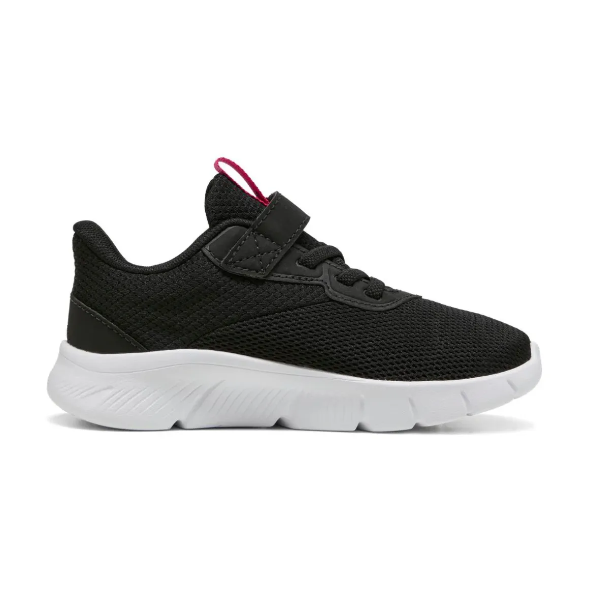 Sneakers da bambina nere con dettagli fucsia Puma FlexFocus Modern AC+