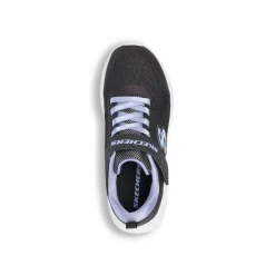 Sneakers da bambina nere con glitter e strappo Skechers