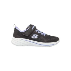 Sneakers da bambina nere con glitter e strappo Skechers