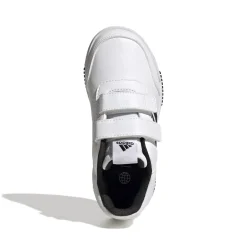 Sneakers da bambina primi passi bianche con dettagli neri adidas Tensaur Sport 2.0 CF K