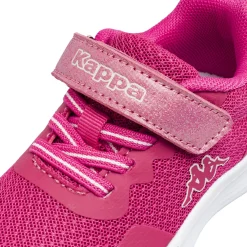 Sneakers da bambina Primi Passi Kappa fucsia con chiusura a strappo