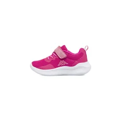 Sneakers da bambina Primi Passi Kappa fucsia con chiusura a strappo
