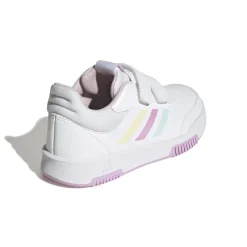 Sneakers da bambina primi passi bianche con dettagli multicolore adidas Tensaur Sport 2.0 CF K