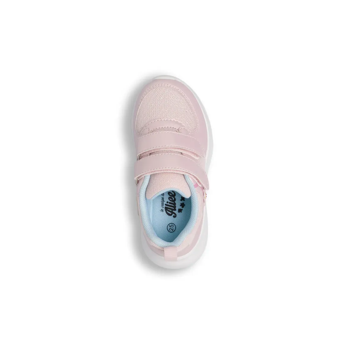 Sneakers da bambina rosa con fiore e glitter Le scarpe di Alice