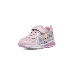 Sneakers da bambina rosa con luci nella suola e stampa Frozen