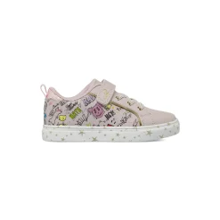 Sneakers da bambina rosa con stampa graffiti Dieci Baci