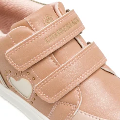 Sneakers da bambina rosa Lumberjack effetto iridescente e strappo