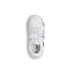 Sneakers da bambino bianche con stampe graffiti Birilli&Monelli