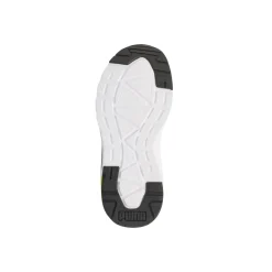Sneakers da Bambino bianche con dettagli lime e strappo Puma Trinity 2