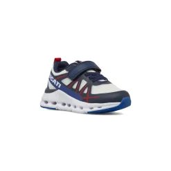 Sneakers da Bambino bianche con inserti blu Ducati