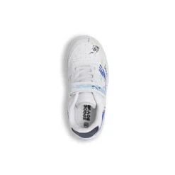 Sneakers da Bambino bianche con stampe graffiti Space Boy
