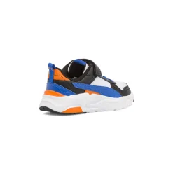 Sneakers da Bambino bianche e blu con dettagli arancio Puma Trinity 2