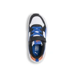Sneakers da Bambino bianche e blu con dettagli arancio Puma Trinity 2