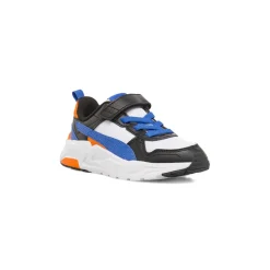 Sneakers da Bambino bianche e blu con dettagli arancio Puma Trinity 2
