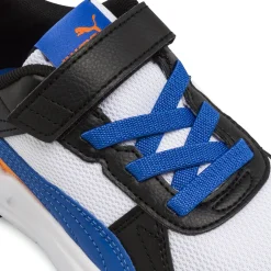Sneakers da Bambino bianche e blu con dettagli arancio Puma Trinity 2