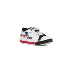 Sneakers da Bambino bianche e nere con Luci nella suola Sonic