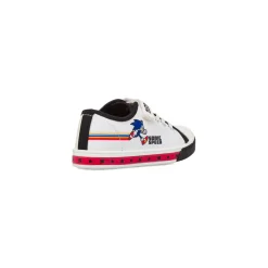 Sneakers da Bambino bianche e nere con Luci nella suola Sonic