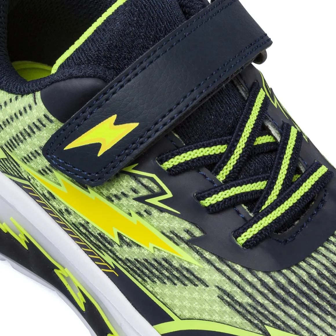 Sneakers da Bambino blu con dettagli lime Birilli&Monelli