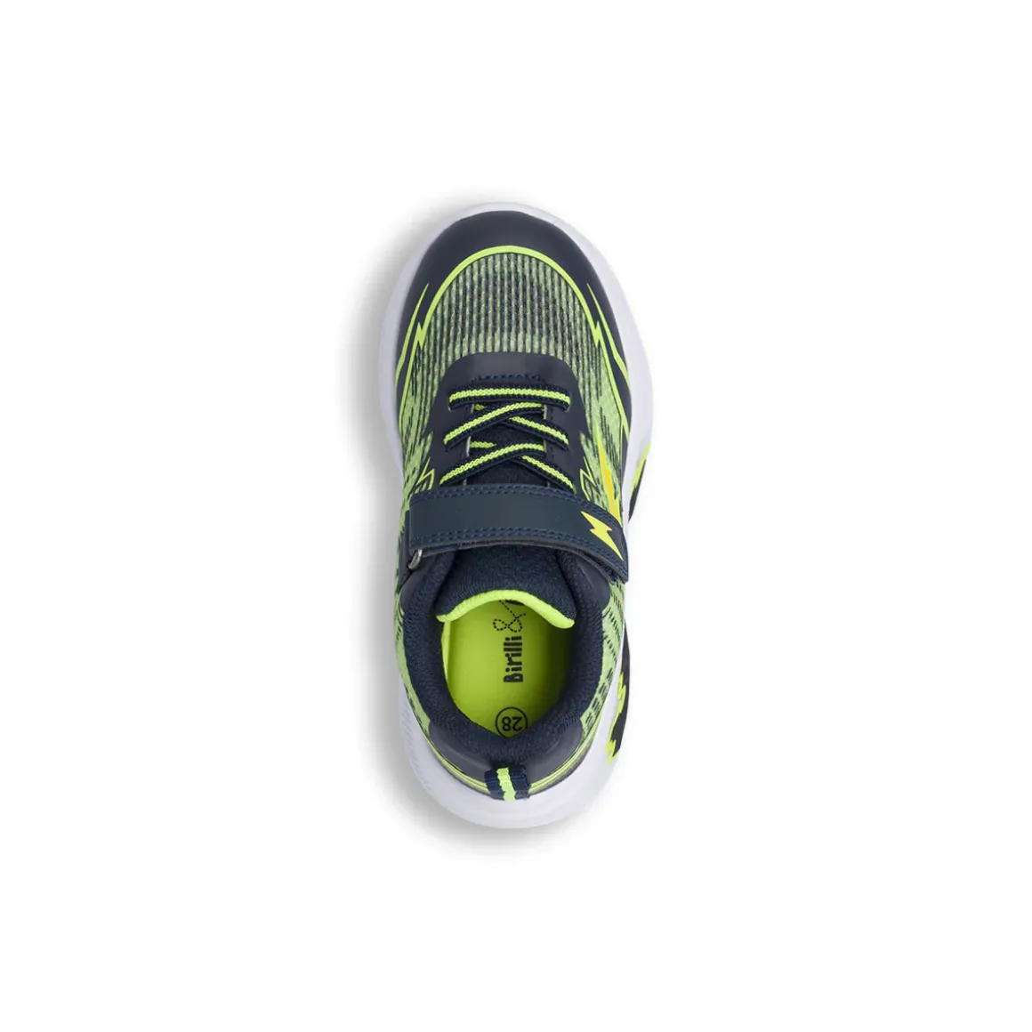 Sneakers da Bambino blu con dettagli lime Birilli&Monelli