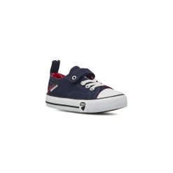 Sneakers da Bambino blu con punta bianca e dettagli rossi Ducati