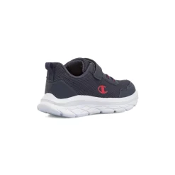 Sneakers da Bambino blu con strappo e dettagli rossi Champion