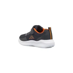 Sneakers da bambino blu e arancione Kappa chiusura a strappo