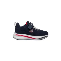 Sneakers da bambino blu in mesh blu navy con dettagli a contrasto Nautica