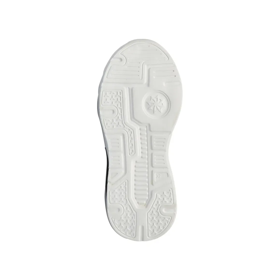 Sneakers da bambino blu in tessuto con luci nella suola Navigare