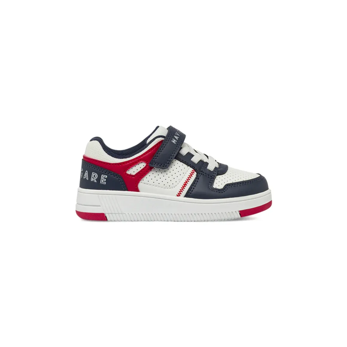 Sneakers da bambino blu Navigare con dettagli bianchi e rossi