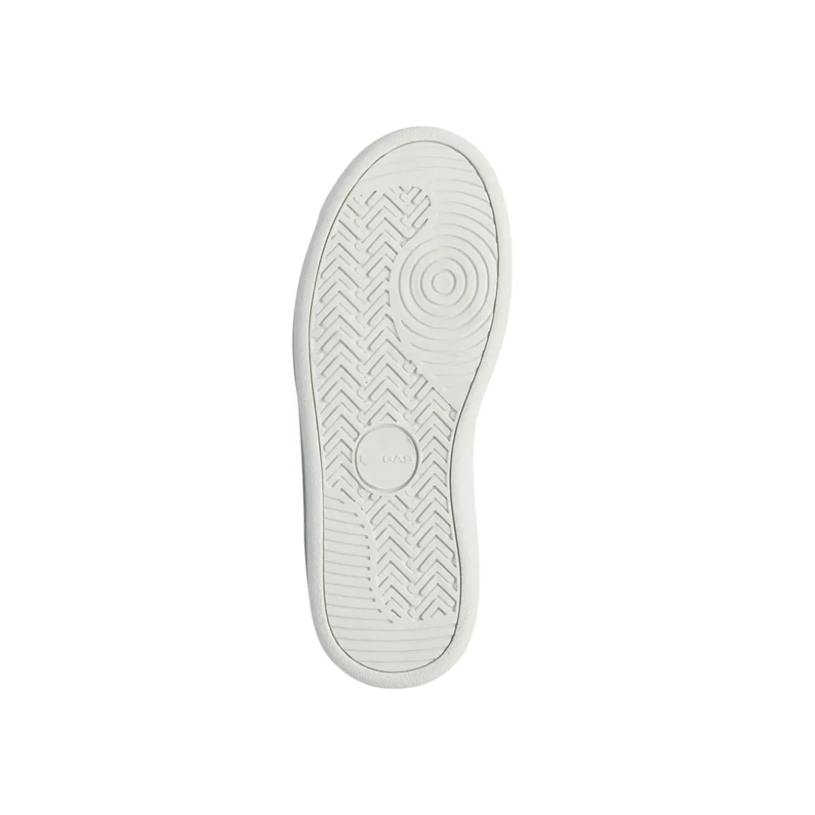 Sneakers da Bambino Gas bianche con strappo e inserti blu e arancio