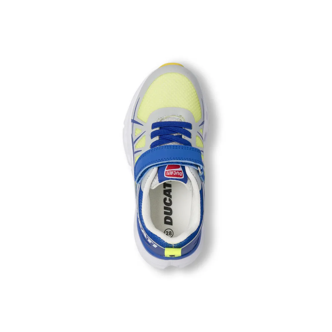 Sneakers da Bambino Gialle con dettagli blu Ducati