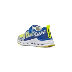 Sneakers da Bambino Gialle con dettagli blu Ducati