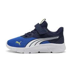 Sneakers da bambino in tessuto blu e azzurre con logo Puma FlexFocus