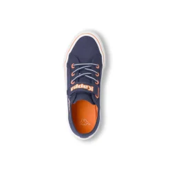 Sneakers da bambino Kappa blu in tela con chiusura a strappo