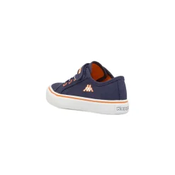 Sneakers da bambino Kappa blu in tela con chiusura a strappo