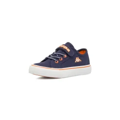 Sneakers da bambino Kappa blu in tela con chiusura a strappo