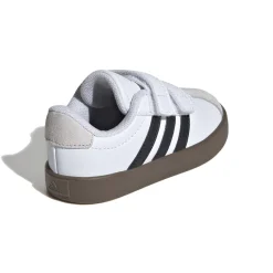 Sneakers da bambino primi passi bianche e blu con logo adidas VL Court 3.0